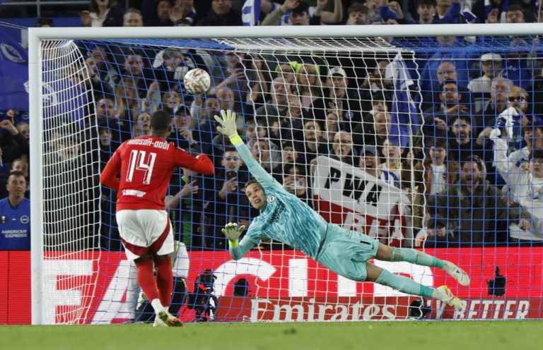 Forest beat Brighton on penalties to reach FA Cup semi-final