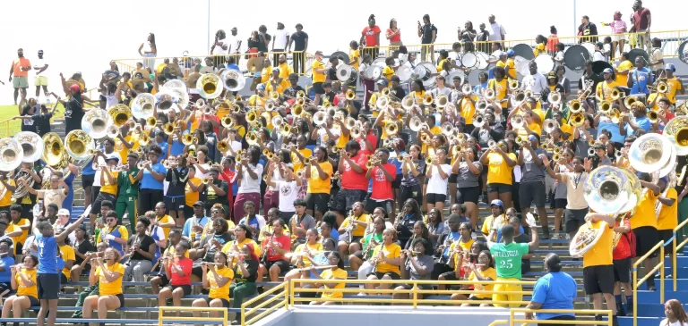HBCU News – HBCU spring football game features 346 member band